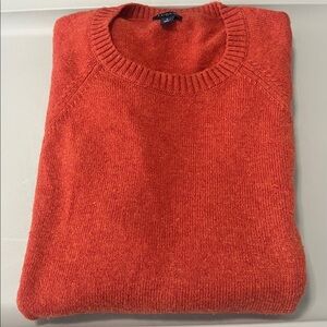 JCrew Factory Wool Blend Crewneck Sweater Orange Size Large